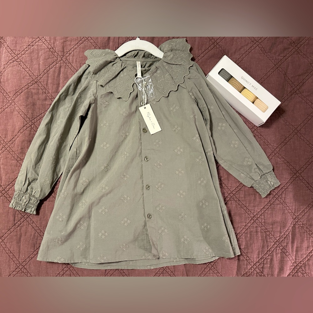 NWT Rylee + Cru Embroidered Dress 4/5Y